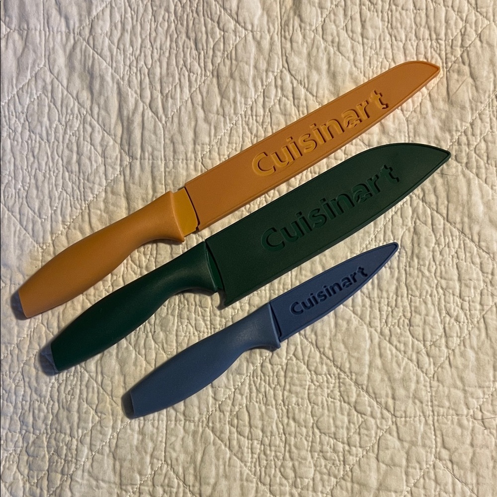 Cuisinart Multicolor Knife Trio with Sheaths